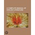 A Complete Manual of English Literature