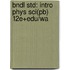 Bndl Std: Intro Phys Sci(Pb) 12E+Edu/Wa