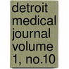 Detroit Medical Journal Volume 1, No.10 by Unknown