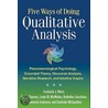 Five Ways Of Doing Qualitative Analysis by Kathy Charmaz