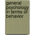 General Psychology In Terms Of Behavior