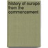 History Of Europe From The Commencement