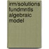 Irm/Solutions Fundmntls Algebraic Model