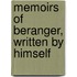 Memoirs Of Beranger, Written By Himself