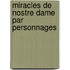 Miracles De Nostre Dame Par Personnages