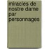 Miracles de Nostre Dame Par Personnages
