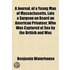 A Journal, Of A Young Man Of Massachuset