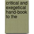 Critical And Exegetical Hand-Book To The