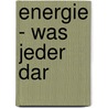 Energie - was jeder dar door Gustav Kruger