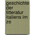 Geschichte Der Litteratur Italiens Im Ze