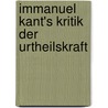 Immanuel Kant's Kritik Der Urtheilskraft door Immanual Kant