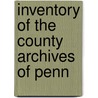 Inventory Of The County Archives Of Penn door Historical Records Survey Pennsylvania