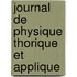Journal de Physique Thorique Et Applique