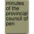 Minutes Of The Provincial Council Of Pen