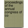 Proceedings Of The Annual Congress Of Co door American Correctional Association