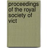 Proceedings Of The Royal Society Of Vict door Royal Society