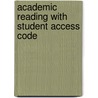 Academic Reading with Student Access Code door University Kathleen T. McWhorter