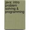 Java: Intro Problem Solving & Programming door Walter J. Savitch