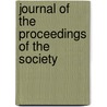 Journal of the Proceedings of the Society door Mark Antony Wolfe De Howe