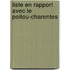 Liste En Rapport Avec Le Poitou-Charentes