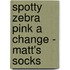 Spotty Zebra Pink A Change - Matt's Socks
