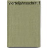Vierteljahrsschrift F door Wilhelm Max Wundt