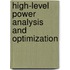 High-Level Power Analysis and Optimization