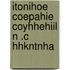 Itonihoe Coepahie Coyhhehiil N .C Hhkntnha