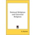 National Religions And Universal Religions