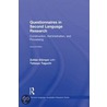 Questionnaires In Second Language Research door Zoltan Dornyei