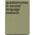 Questionnaires in Second Language Research