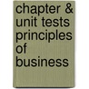 Chapter & Unit Tests Principles of Business door Dlabay