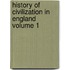 History of Civilization in England Volume 1