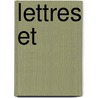Lettres Et  door Peter Abelard