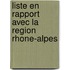 Liste En Rapport Avec La Region Rhone-Alpes