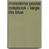 Moleskine Postal Notebook - Large Iris Blue
