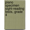 Piano Specimen Sight-Reading Tests, Grade 4 door Abrsm