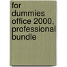 For Dummies Office 2000, Professional Bundle door Consumer Dummies