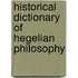Historical Dictionary Of Hegelian Philosophy