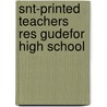 Snt-Printed Teachers Res Gudefor High School door Lockard