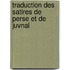 Traduction Des Satires de Perse Et de Juvnal