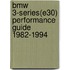 Bmw 3-series(e30) Performance Guide 1982-1994