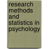 Research Methods And Statistics In Psychology door Craig McGarty