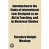 Introduction To The Study Of International Law