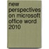 New Perspectives On Microsoft Office Word 2010