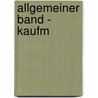 Allgemeiner Band - Kaufm door Johanna Härtl