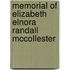 Memorial Of Elizabeth Elnora Randall Mccollester