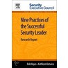 Nine Practices of the Successful Security Leader by Kathleen Kotwica