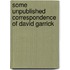 Some Unpublished Correspondence of David Garrick