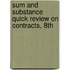 Sum and Substance Quick Review on Contracts, 8th